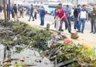 Saluran Drainase  Pasar Soegih Belilas Tersumbat, Wabup Inhu Hendrizal Minta Tertibkan Pedagang di Bahu Jalan