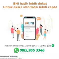Apa layanan Wa Bank BnI 24 jamIni dia nomor ...